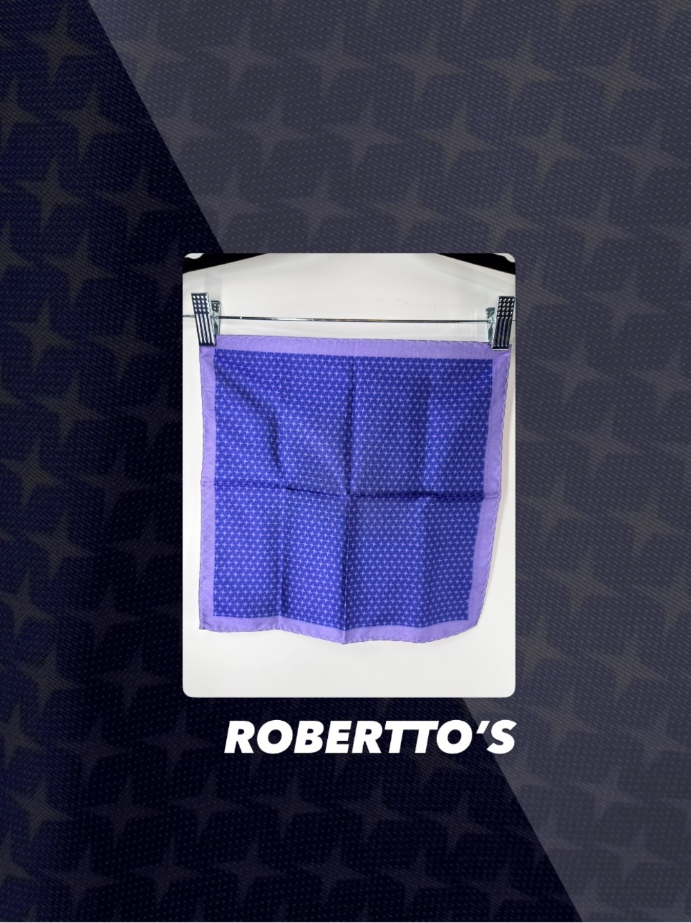 EUC Robertto’s Artisanal Silk Pocket Square